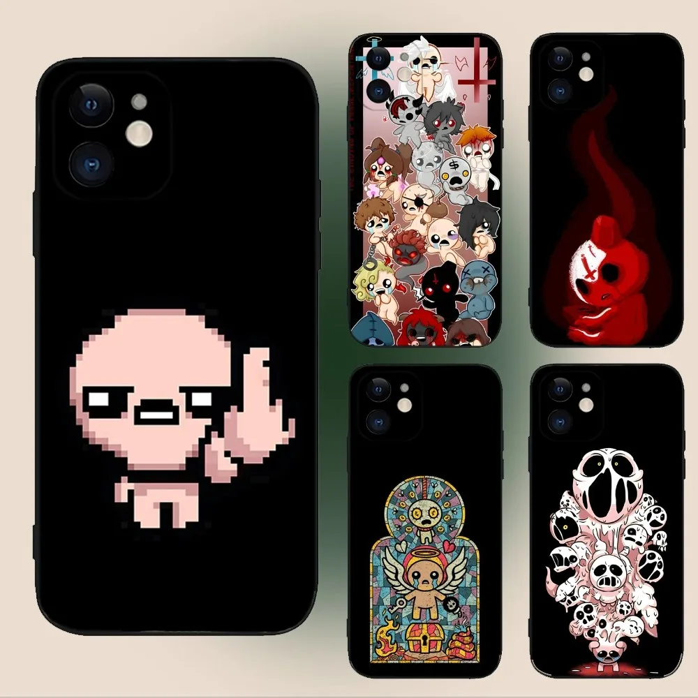 

GameThe Binding Of I-Isaac Phone Case For iPhone 16,15,14,13,12,11,Plus,Pro Max,XS,X,XR,SE,Mini,8,7 Soft Silicone Black Cover