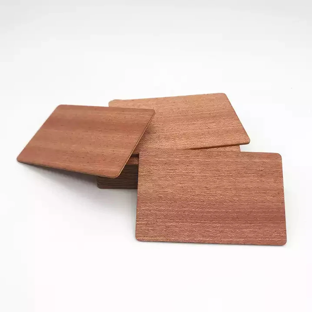 10Pieces Bamboo Walnut Wooden Blank NFC Card 13.56MHZ NFC213Ntag Chip Membership Contactless Business Social Recognition Card