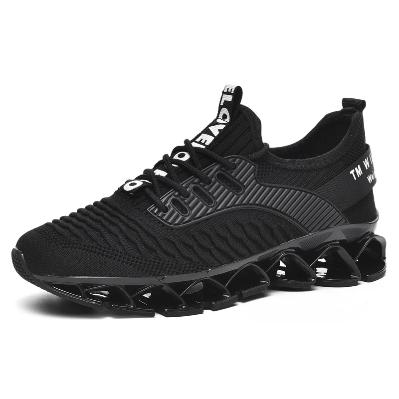 

Mens Walking Shoes Fashion Breathable Blade Shoes Slip on Lightweight Shock Absorption Outdoor Casual Sneakers