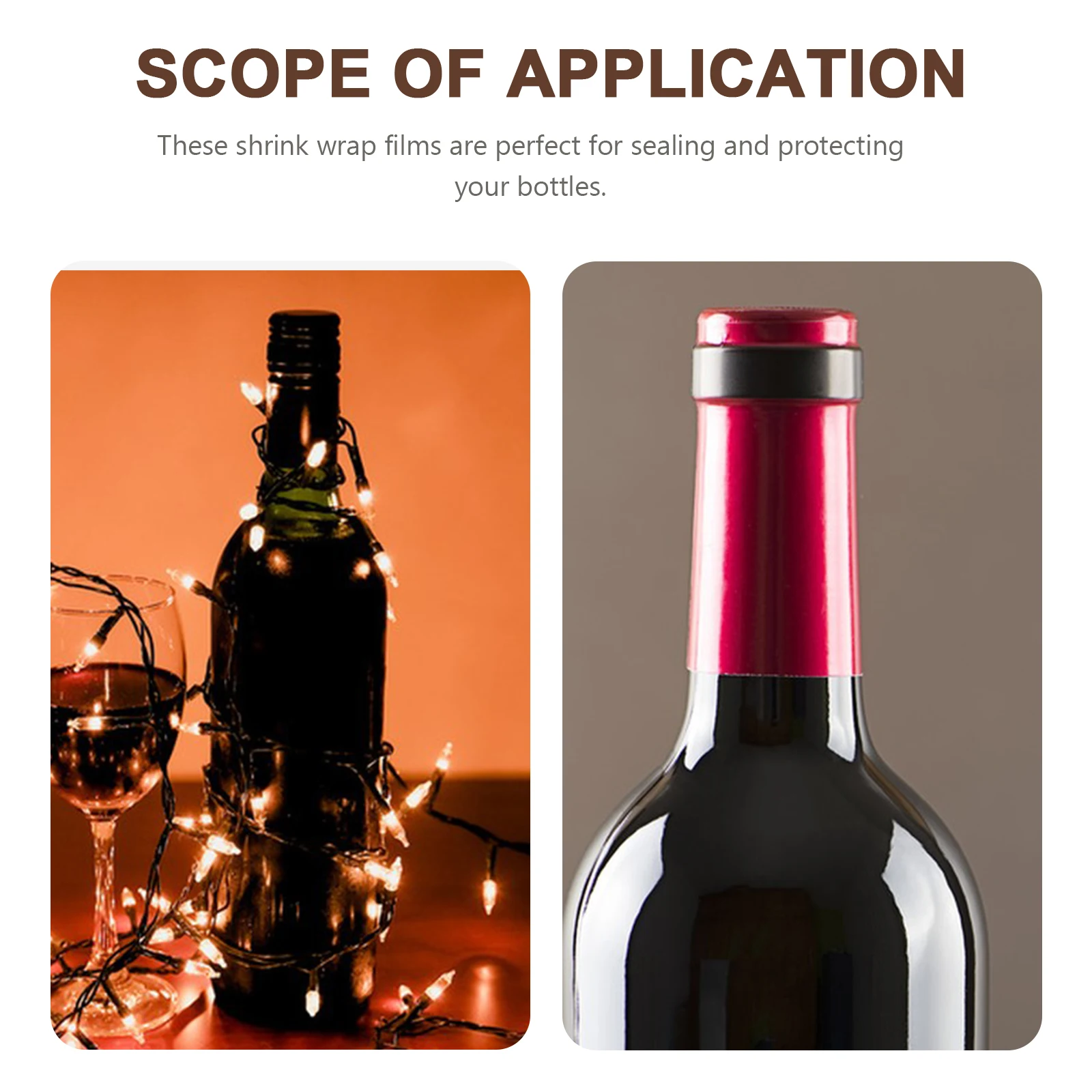 

100Pcs Wine Bottle Heat Shrink Film Safe Material Prevent Oxidation Red Wine Stoppers Liquor Bottle Covers Heat Shrink Film