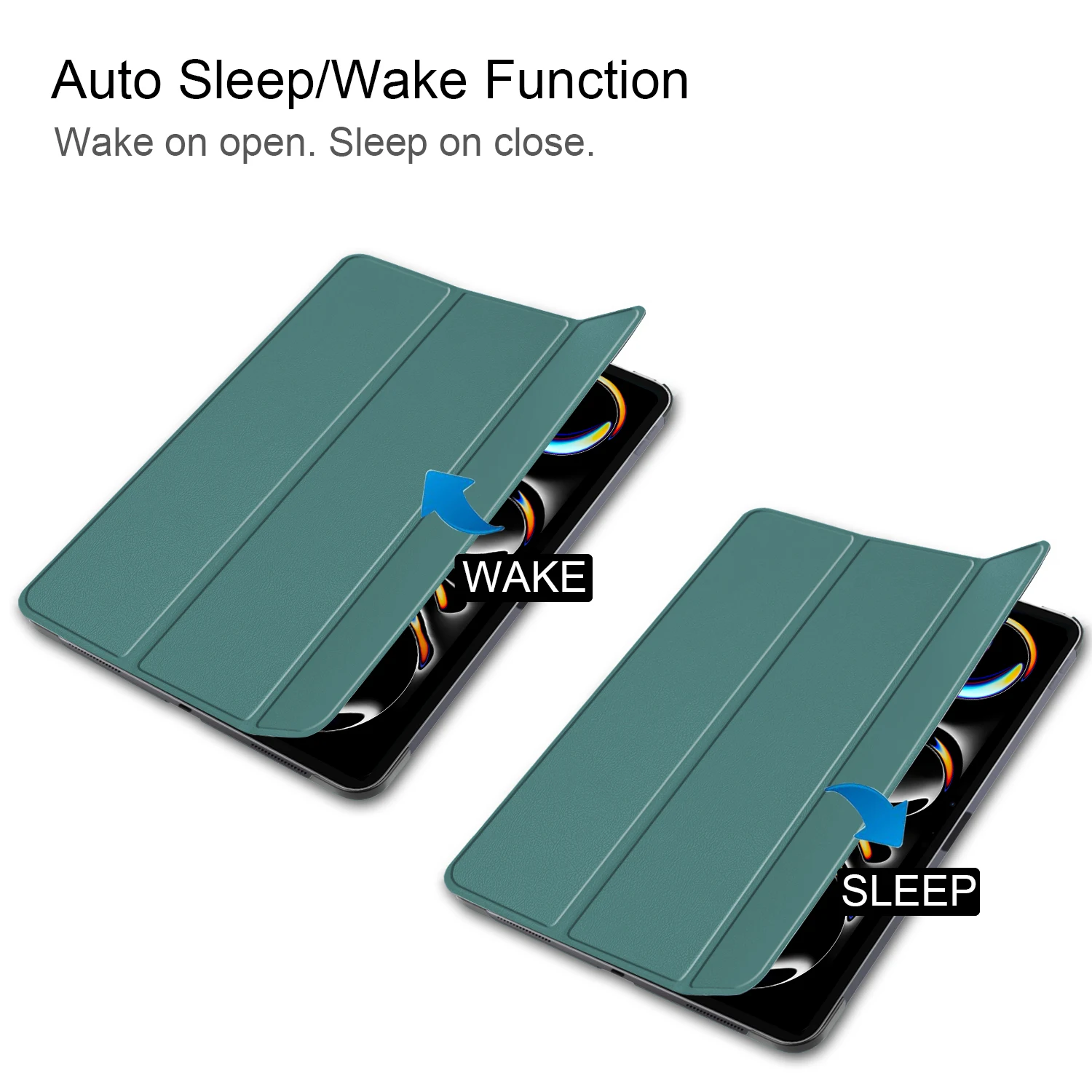 For Apple iPad Pro 11 inch 2024 Ultra-thin Flip Leather Case Shockproof CanFold Stand Protective Tablet Cover