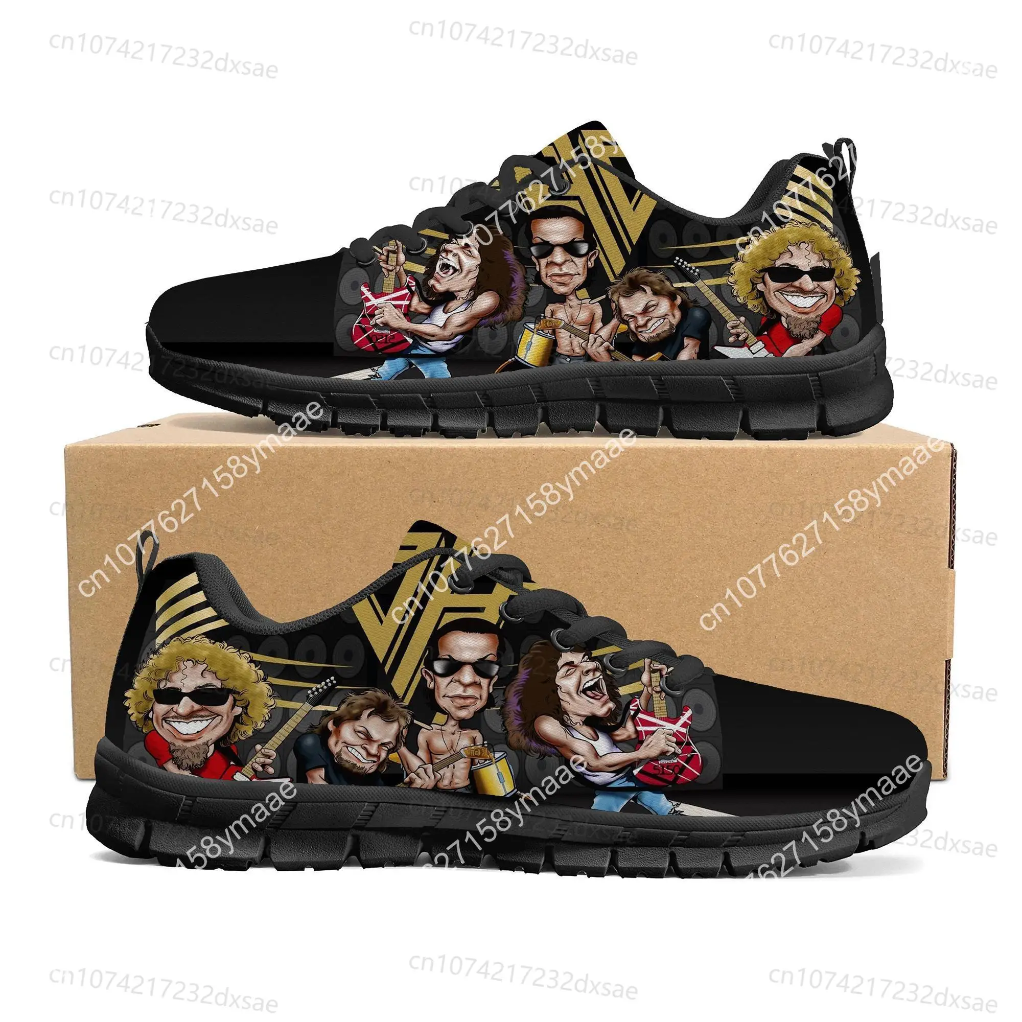 Van Evh 1984 Stripes Halen Sports Shoes Mens Women Teenager Kids Sneakers Rock Band 5150 Casual Custom Couple High Quality Shoes