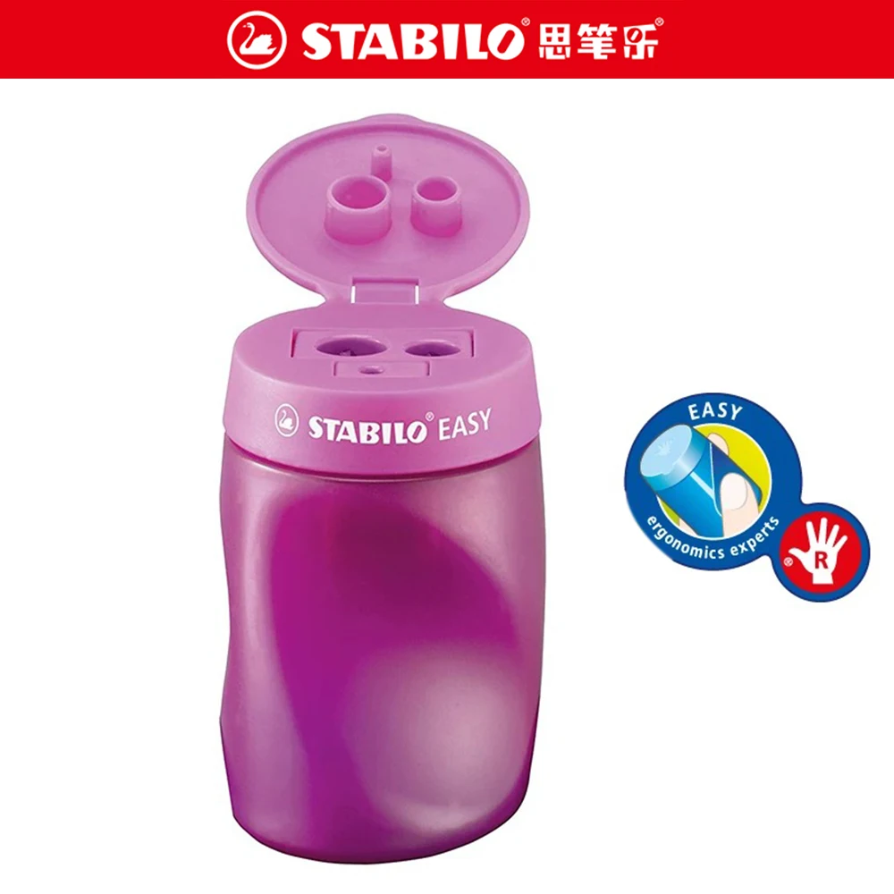 STABILO 4502 Easy Right Handed Pencil Sharpener Suitable for 8mm/10mm/3.15mm Pencil Back To School School Stationery Kawaii