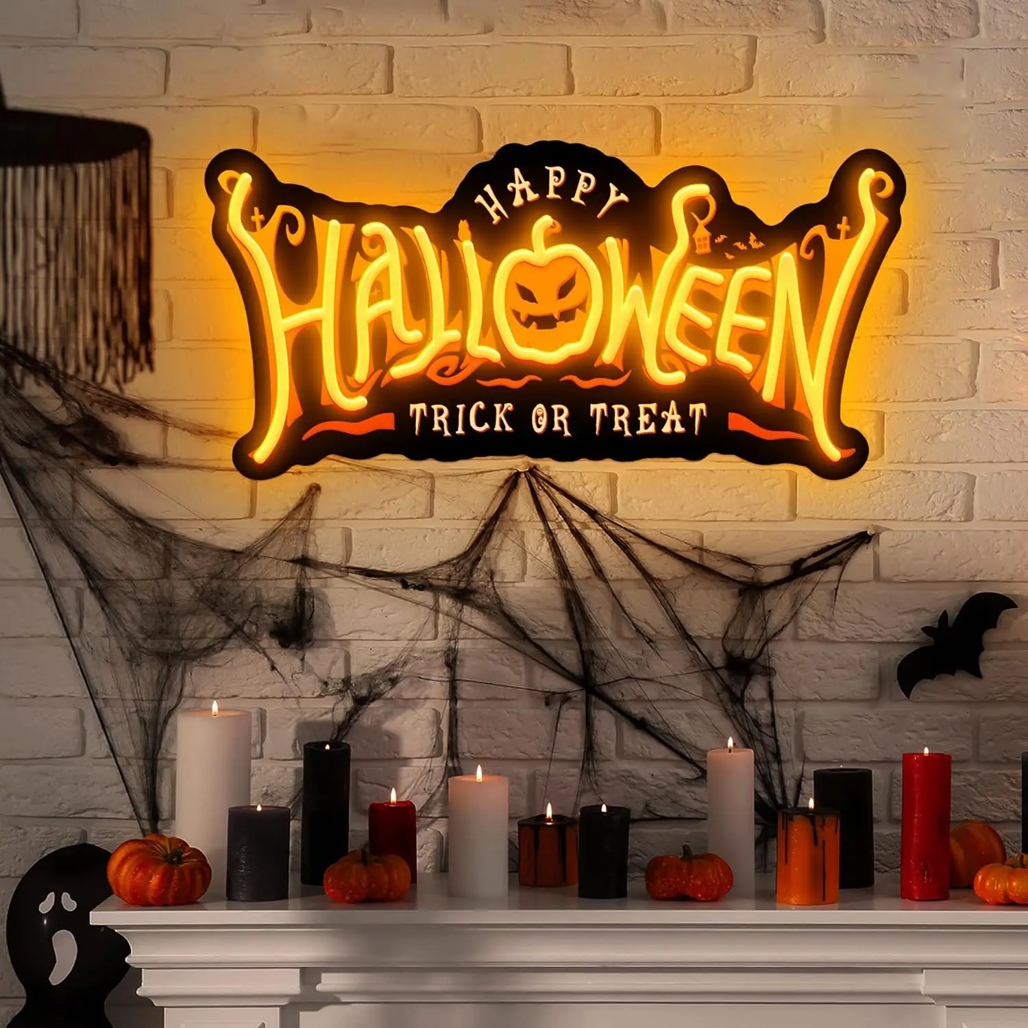 

Wall Decorations, Halloween Pumpkin Neon Signs, Bedrooms with Hooks, Children's Rooms, Living Rooms, Bars, Parties, Halloween Decorations