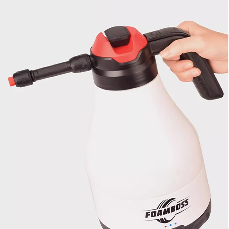 2500mAh foam boss electric sprayer 1.8L automatic pressure gun for car wash sprayer corrosion resistant acid Alkali