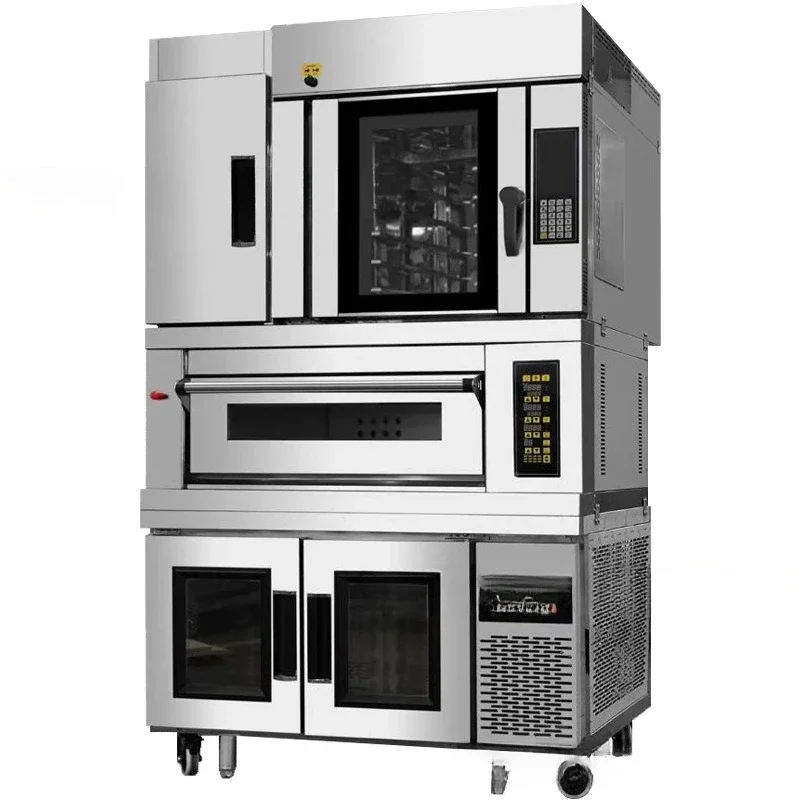 Furnace oven commercial large five-plate hot blast stove one floor two-plate open stove 12-plate refrigerated wake-up