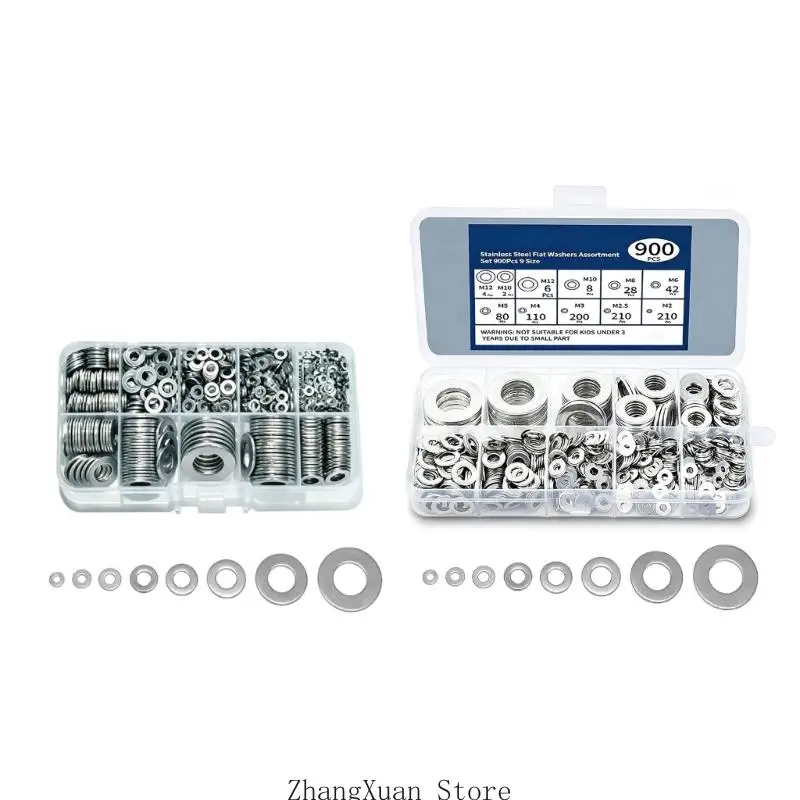 Sortiment an Flachscheiben-Hardware zur Lastverteilung an Schrauben 3XUF – Detail 5