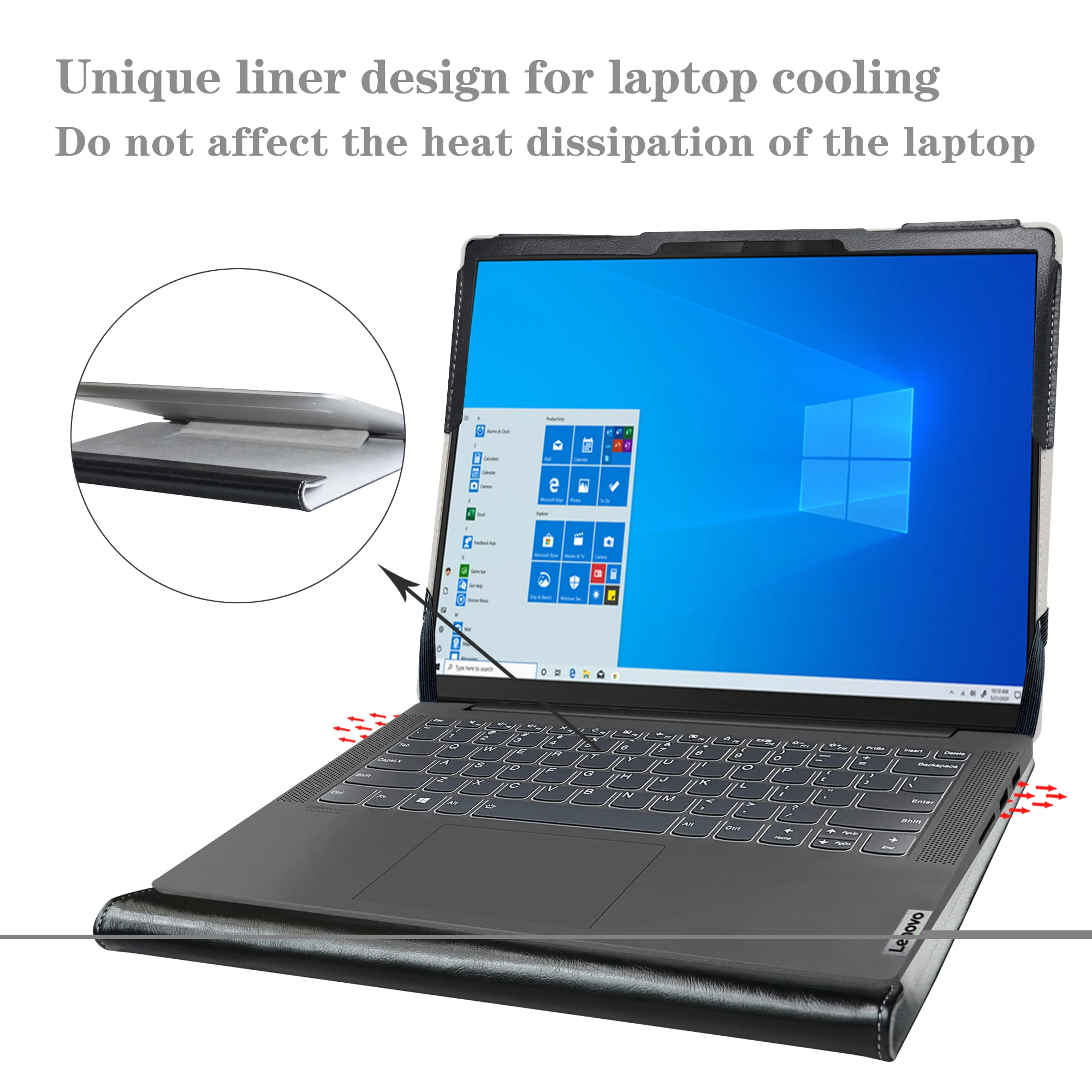 حافظة كمبيوتر محمول لجهاز Lenovo Thinkpad X1 Carbon Gen 12/ThinkPad X1 2-in-1 Gen 9/Yoga 9i 2-in-1 Gen 9 14/ThinkPad T14s Gen 5