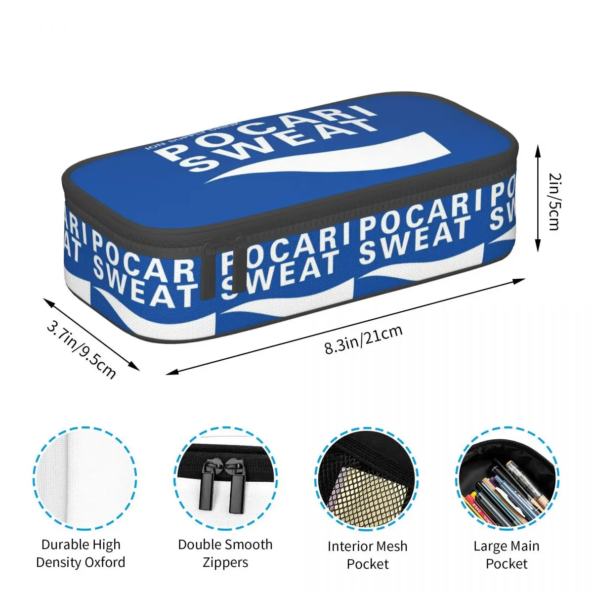 مقلمة Just Some Pocari Sweat Merch للأولاد والبنات، صندوق هدايا، حقيبة أقلام رصاص، لوازم القرطاسية، حقيبة حامل القلم