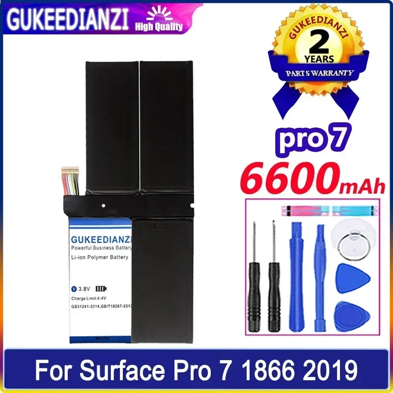 

Large Capacity Batteries pro 7 (G3HTA061H) 6600mAh For Surface Pro7 1866 2019 12.3" Sereis Tablet Battery