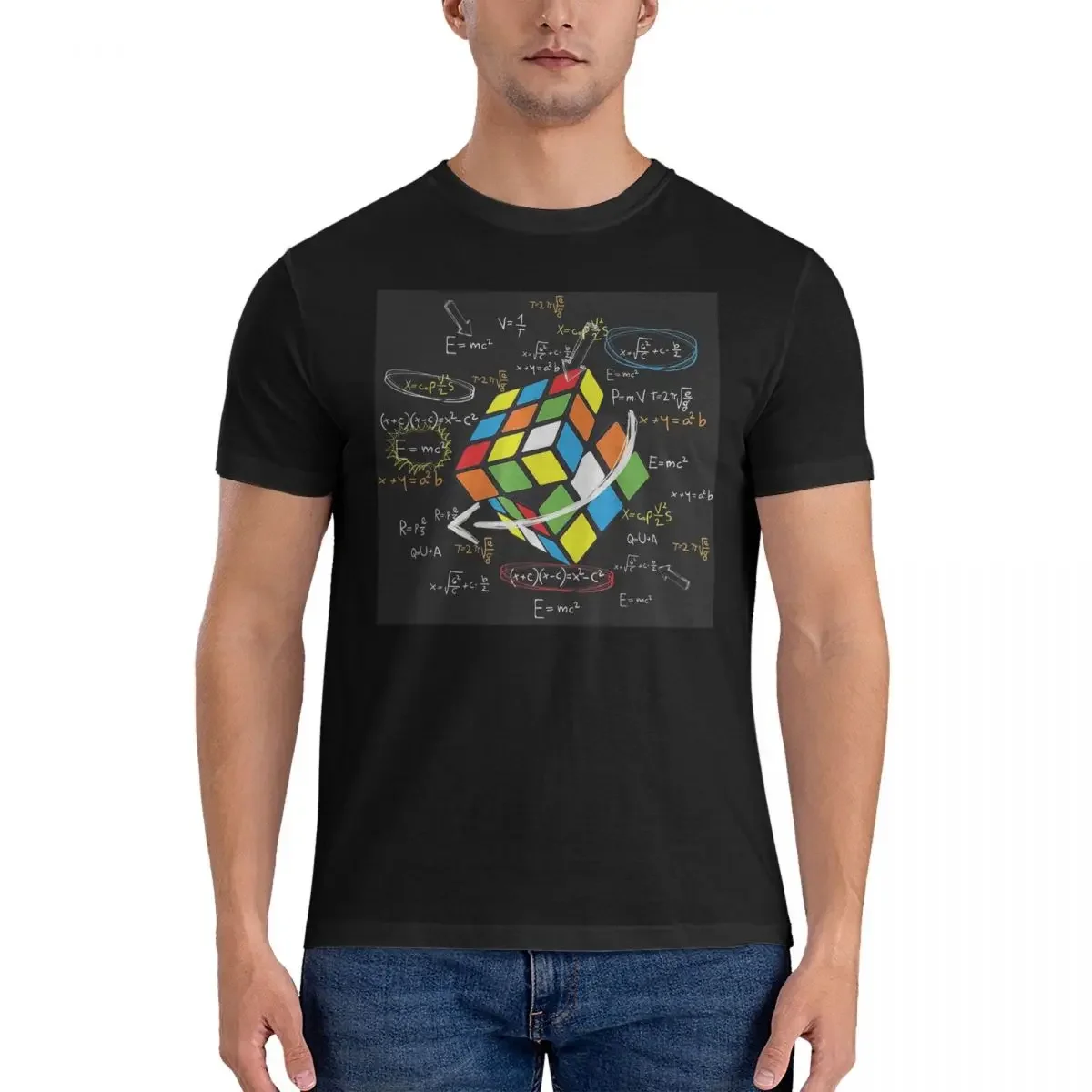 100% Cotton Cool Math Rubik Rubix Rubics Player Cube Math Lovers T-shirt Male Oversized T Shirt Men O-Neck Summer Shirts Tops