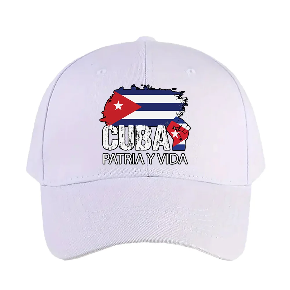 Free Cuba Patria Y Vida Sos Cuba Cuban Protest Freedom For Cuba Summer Woman Man Baseball Cap Adjustable Protection Sun Hats