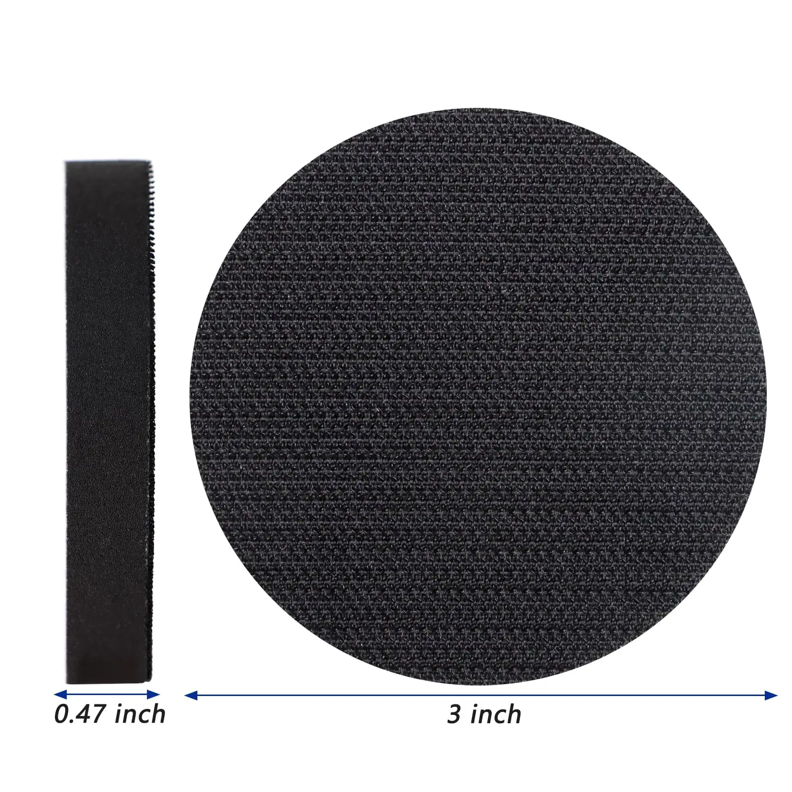 Imagem -02 - Interface Pads3 Polegada Hook Loop Soft Esponja Almofada Buffer Backing Pad para Lixadeira Orbital Automotive Carpintaria Polimento Pcs