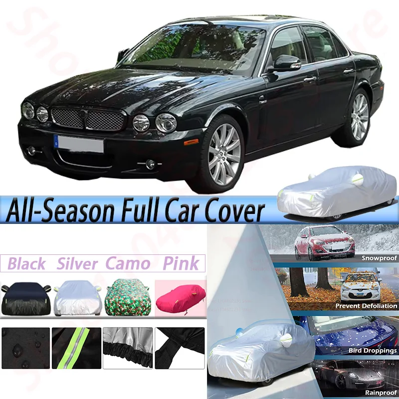 

Full Waterproof Car Covers Outdoor Anti-UV Sun Shade Snow Rain Wind Prevent Auto Cover For Jaguar XJ XJ6 XJ8 XJ12 XJR 2002-2023