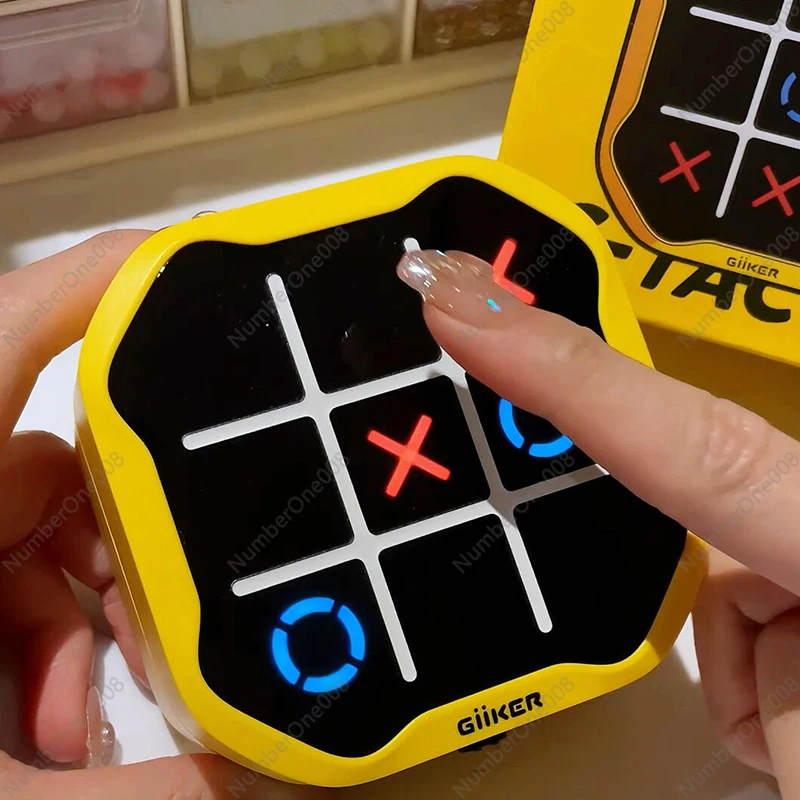 Electronic Tic-tac-toe Smart Board Fun Board Game Thinking Training Children's Educational Toys Creative Portable Outdoor