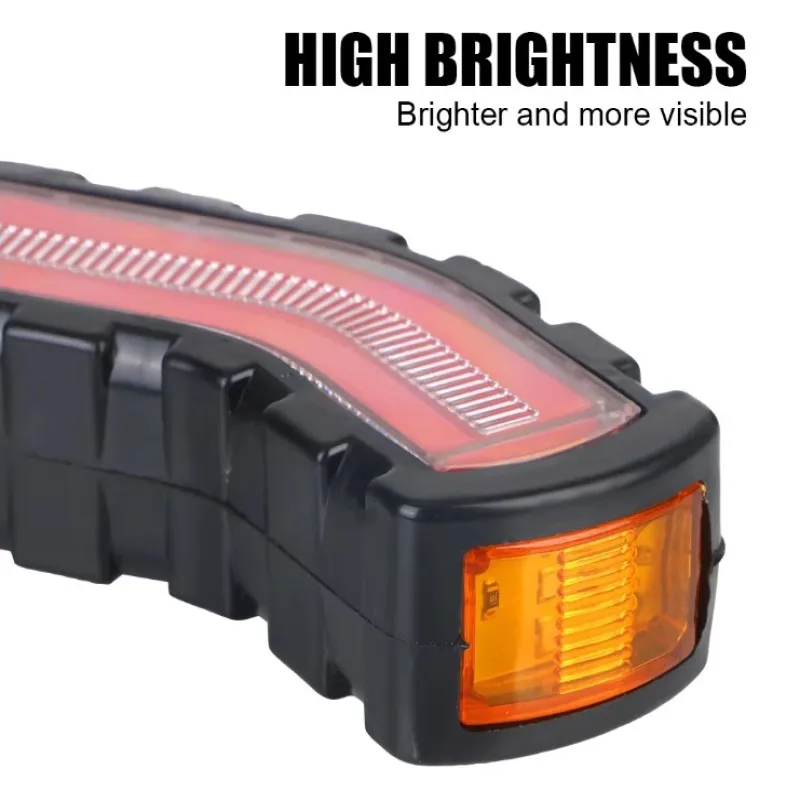 LED Side Marker Lights 12V 24V 2 Pcs Waterproof Flowing Water Effect Turn Signal Lamp Universal For Truck Trailer Lorry