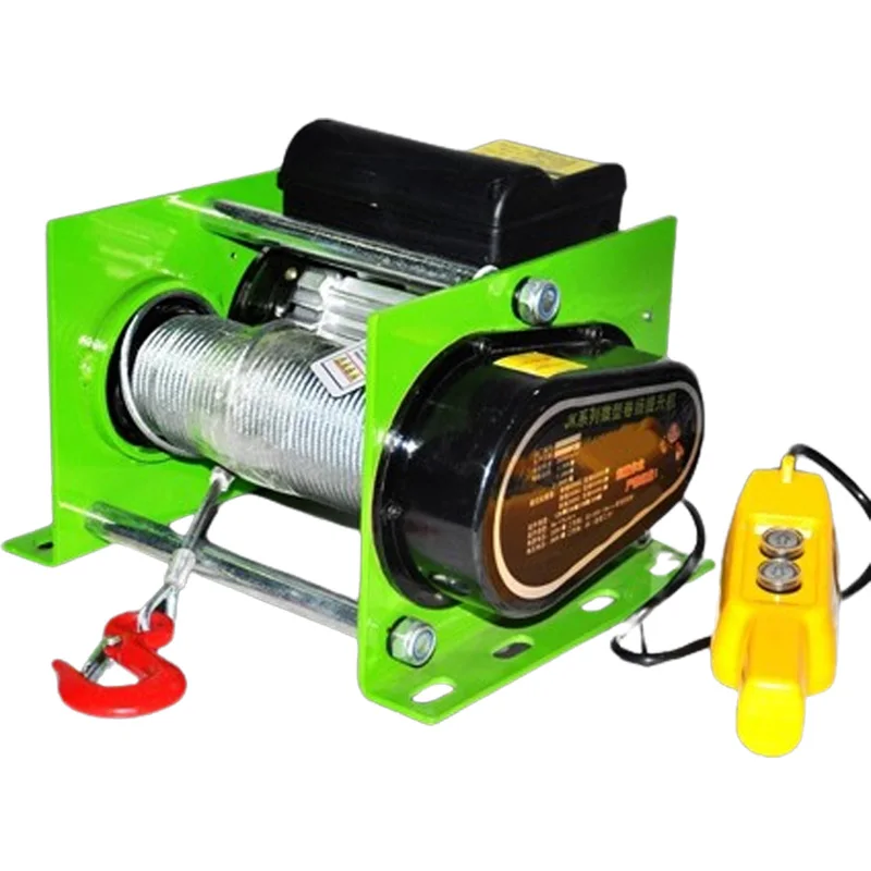 

Electric Winch 400-800KG Capacity 30M Steel Wire Rope 1800W 220V Electric Hoist Crane for Household Building Elevator Winding