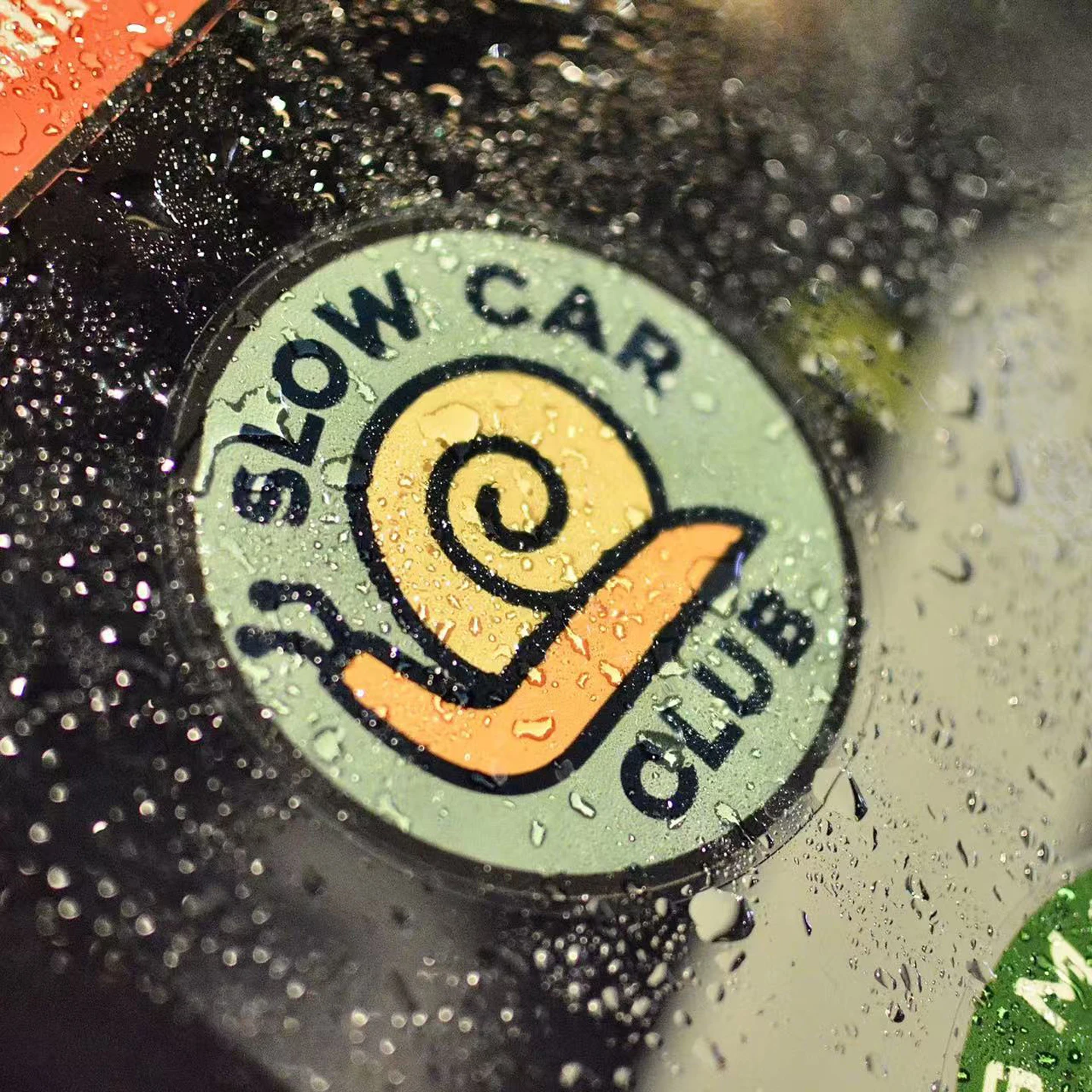 Snail Slow Car Club Windshield Static Sticker Can be attached to the inside of the glass JDM car and motorcycle stickers
