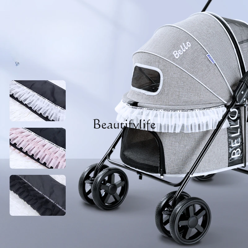 

Pet Stroller Lace Decorative Cloth Strip Anti-Dirty Towel Princess Lace Lace Pet Birthday