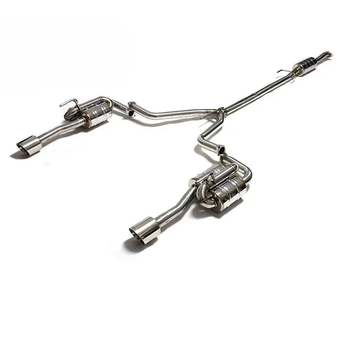 Titanium Exhaust For Nissan TEANA/PATROL Stainless Steel Pipes Catback With Quad Double Tip