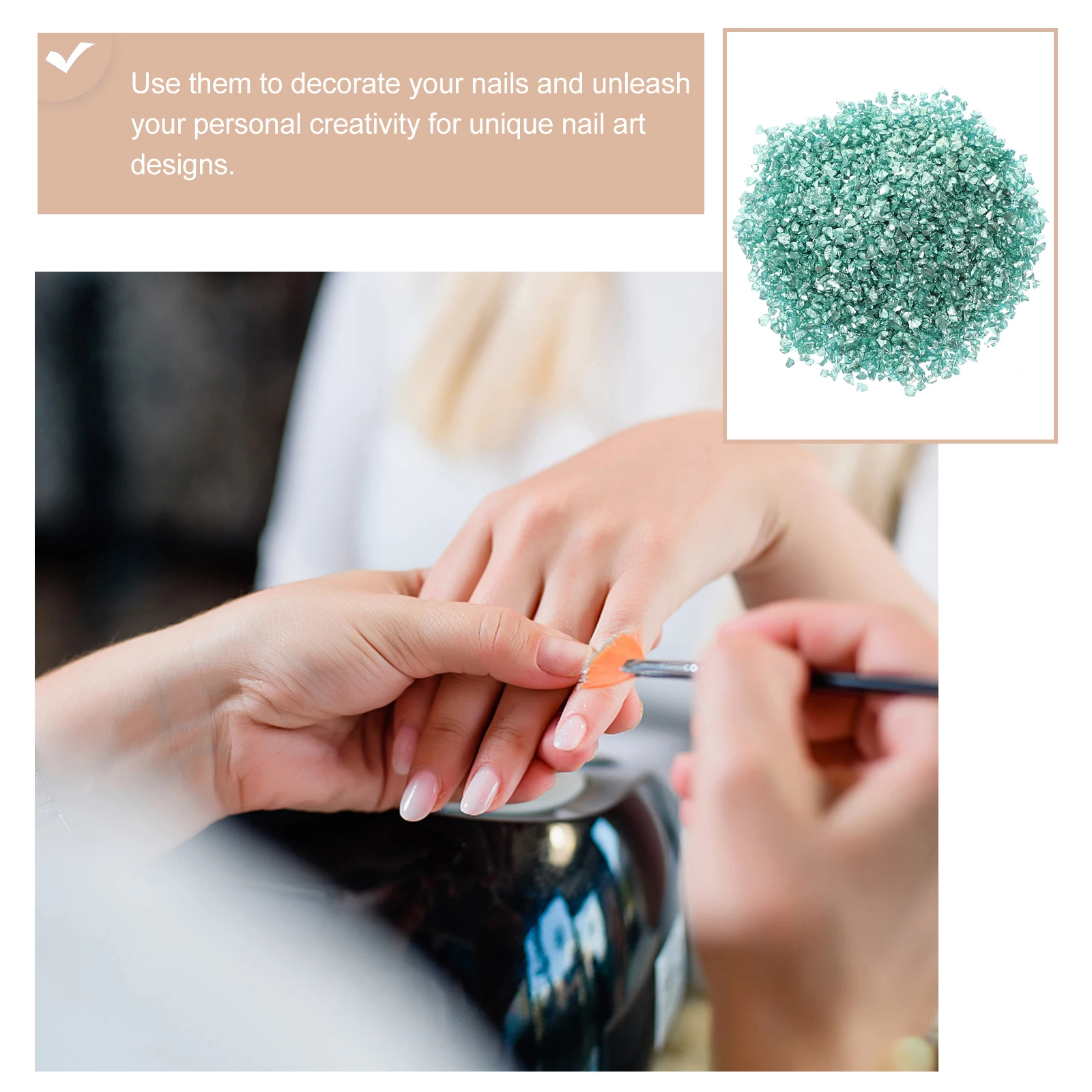 

Gravel Accessories Irregular Metallic Chips Crushed Glass Decorative Pebbles Debris Crafting Filling Charms.crushed Bag