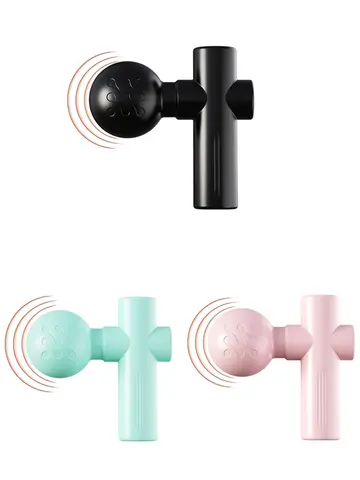 2025 New USB Mini Massage Gun Fascia Machine Muscle Relaxation Vibrating Gun Rod Massage Fitness Equipment Neck Grab Fascia Gun