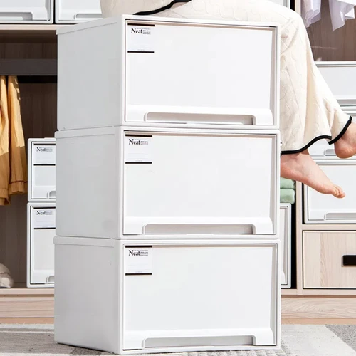 서랍 스타일 보관함, 쌓을 수 있는 용기, 공간 절약형 대용량 의류 정리함, 다목적 보관함 