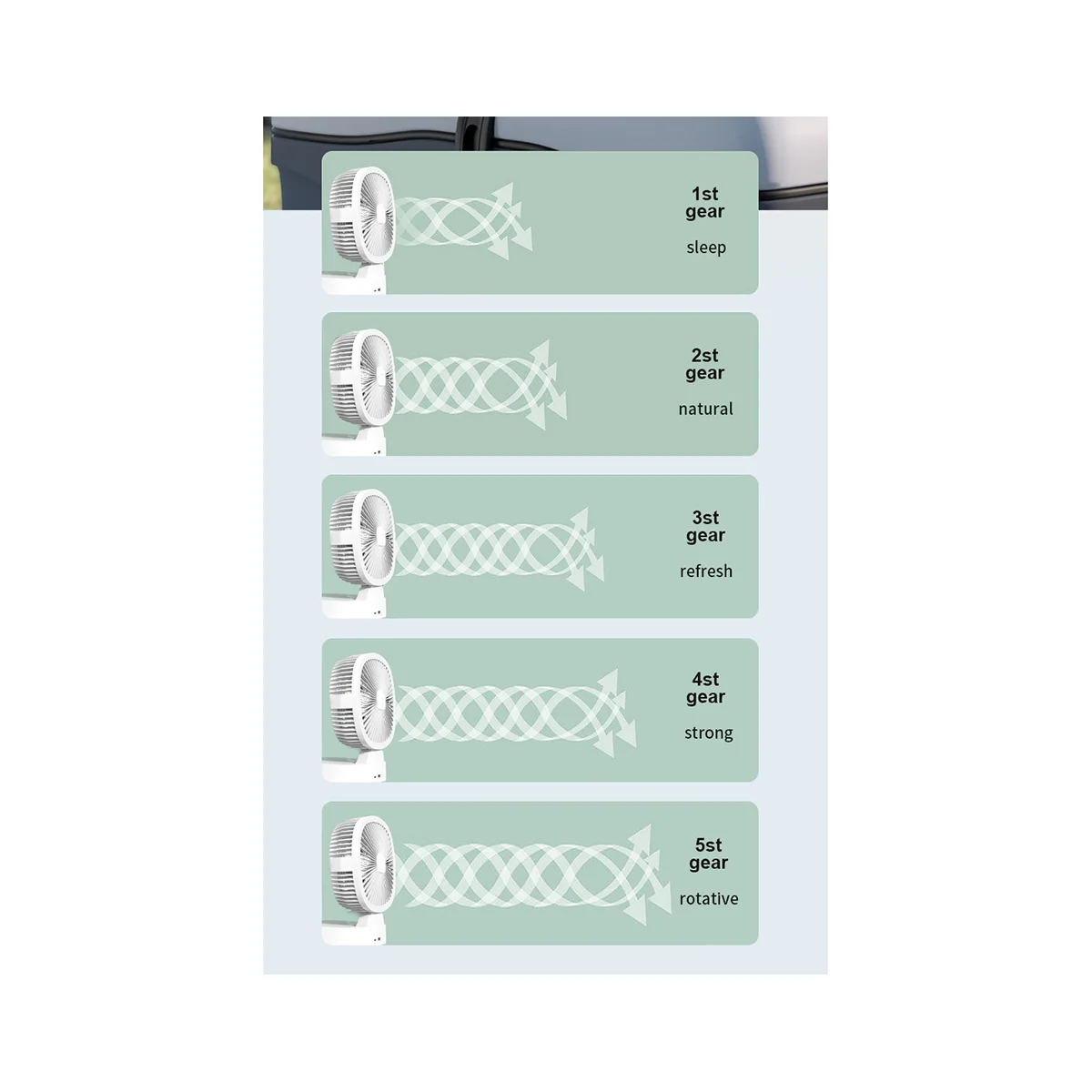 مروحة التخييم في الهواء الطلق تعمل بالطاقة الشمسية، مروحة كهربائية محمولة لسطح المكتب، 3 سرعات مع جهاز تحكم عن بعد - لها