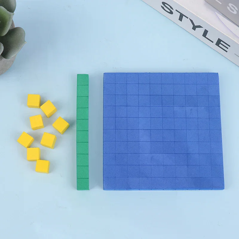 Base Ten Blocks 130Pcs For Math Place Value Blocks Base 10 Math Manipulatives Number Concepts Math Cubes For Kids Counting Block