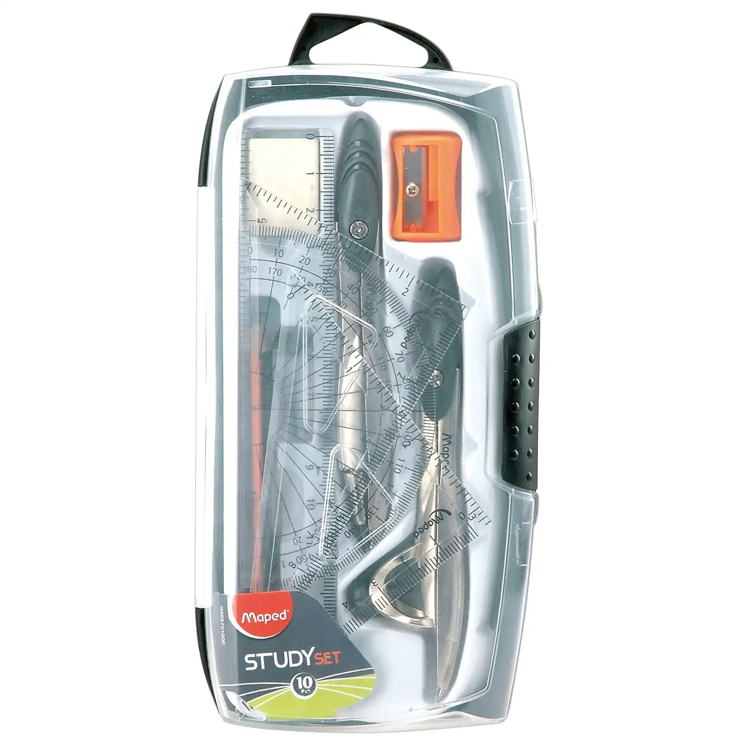 

Maped Study Geometry 10 Piece Set with Metal Compasses & Measuring Tools
