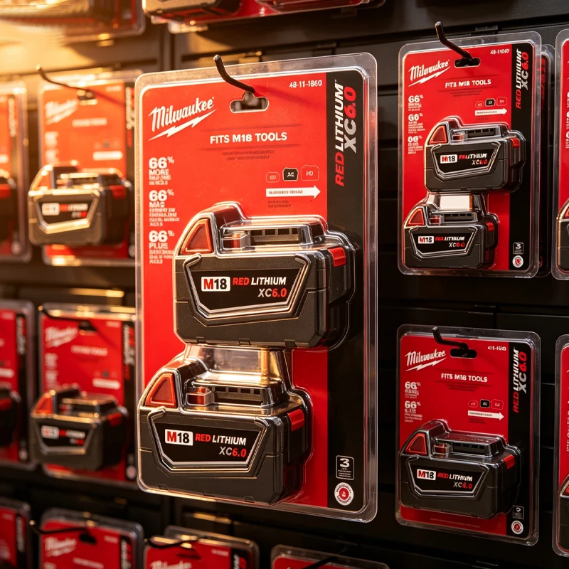 

Replacement For Milwaukee M18 6.0Ah Battery 18V Li-ion Battery 48-11-1880 48-11-1860 48-11-1850 Power Tool Battery