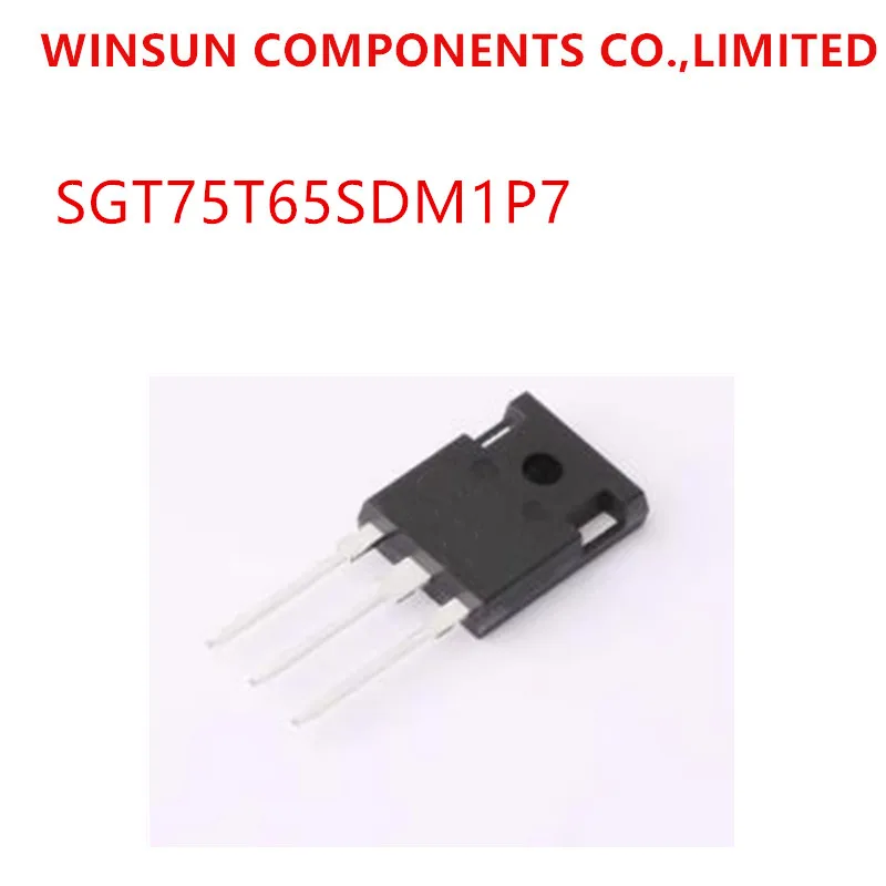 100% New Imported Original SGT75T65SDM1P7 SGT75T65SDM1 75T65S TO-247 IGBT Power Triode 75A 650V