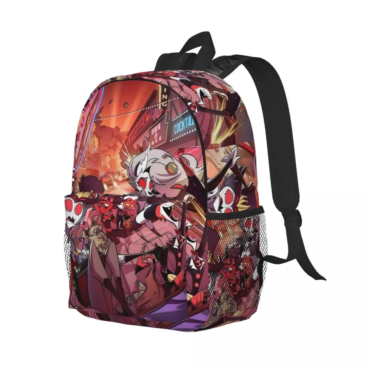 

Helluva Boss Backpack Student Boys Girls BookBag Kids School Bag Laptop Shoulder Bags for Men Women