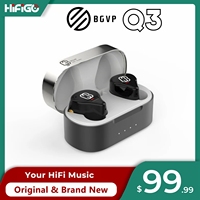 BGVP Q3 TWS Ture Wireless Bluetooth Earbuds Hi-Res Audio Dual Mode Link in-ear Monitors Earphone MMCX | Sport Waterproof IEMs