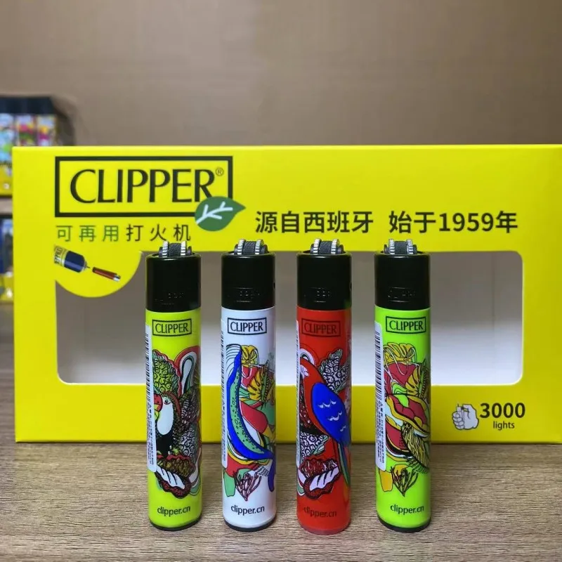 Clipper Lighter Grinding Wheel Flint Wheel Lighter Nylon Body Refillable Butane Torch Lighter Smoking Accessories Free Shopping