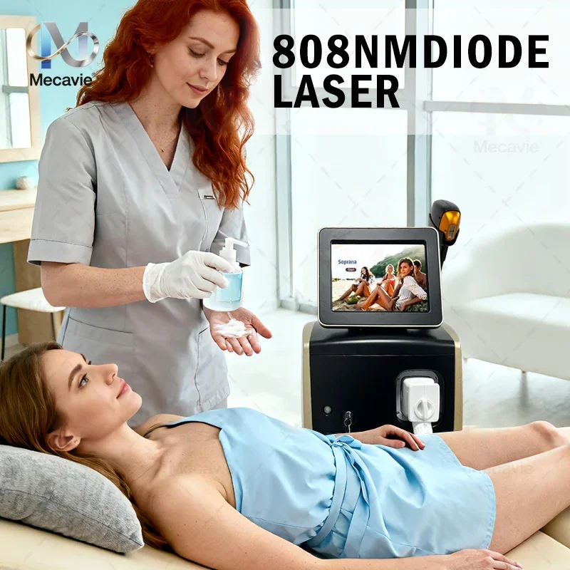 808 Diode Laser Hair Removal Device 2026, 4-Wave Painless Permanent Portable, 4000W, Alma Soprano Titanium