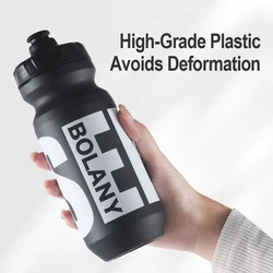 BOLANY 610ML Cycling Bike Water Bottle with Cover Bicycle Portable Kettle Matte Plastic Sports Bottle Outdoor Supplies