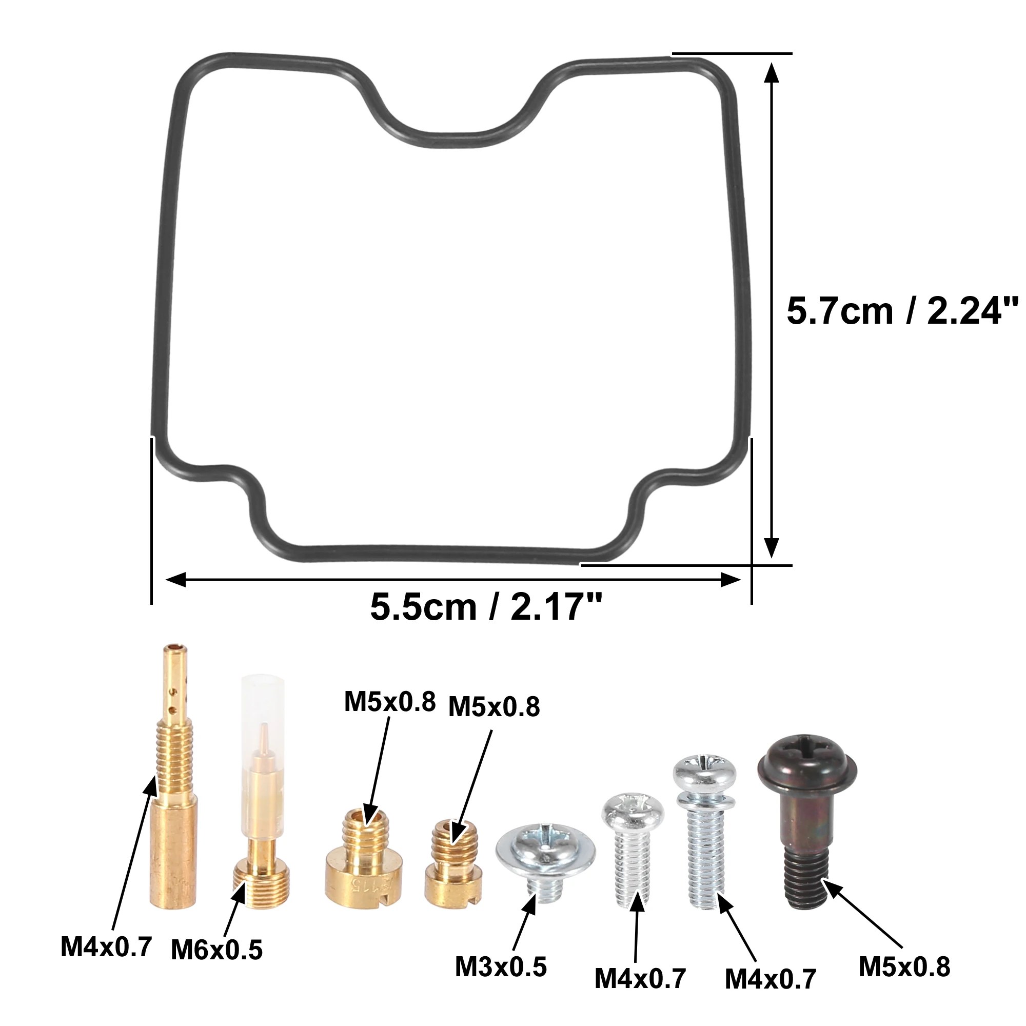 2 Kits Motorcycle Carburetor Rebuild Carb Repair Parts Accessories for Yamaha V Star 1100 XVS 1100 1999-200