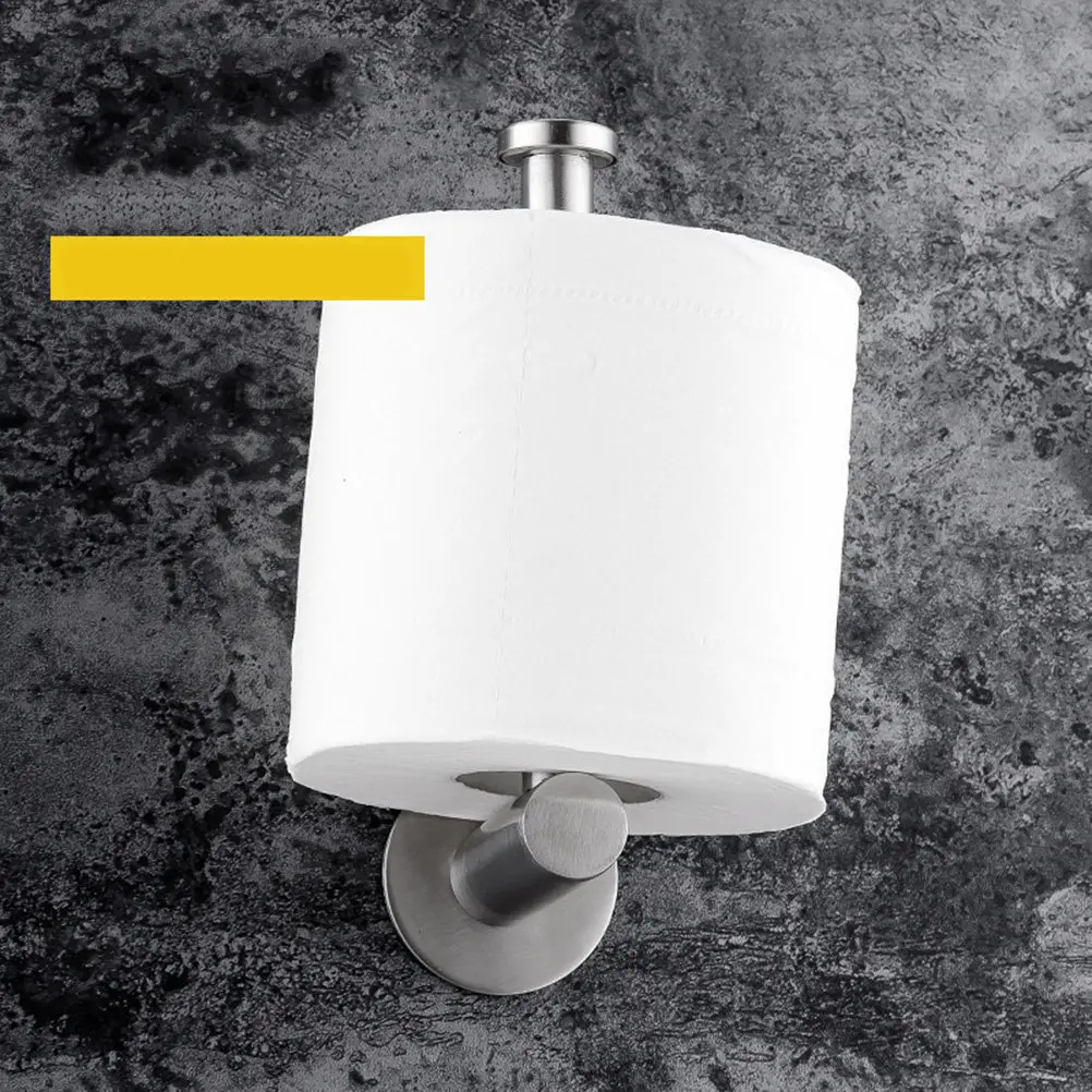 

Держатель для туалетной бумаги из нержавеющей стали 304, самоклеящийся, легко чистится, предотвращает падение рулона.