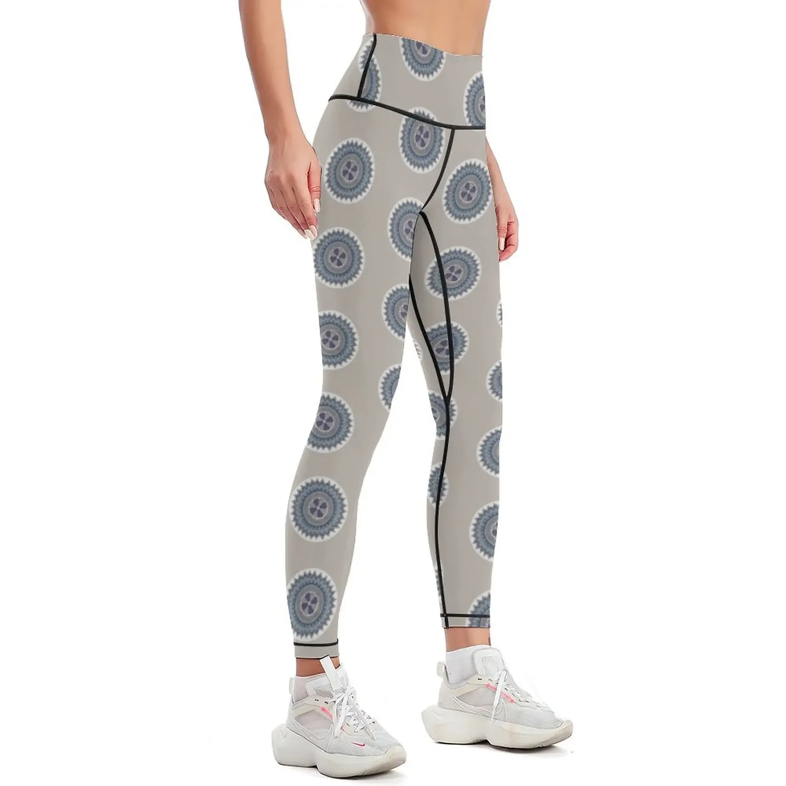 Blue Latvian Mandala Leggings Sports pants woman Fitness clothing sportswear for gym Womens Leggings