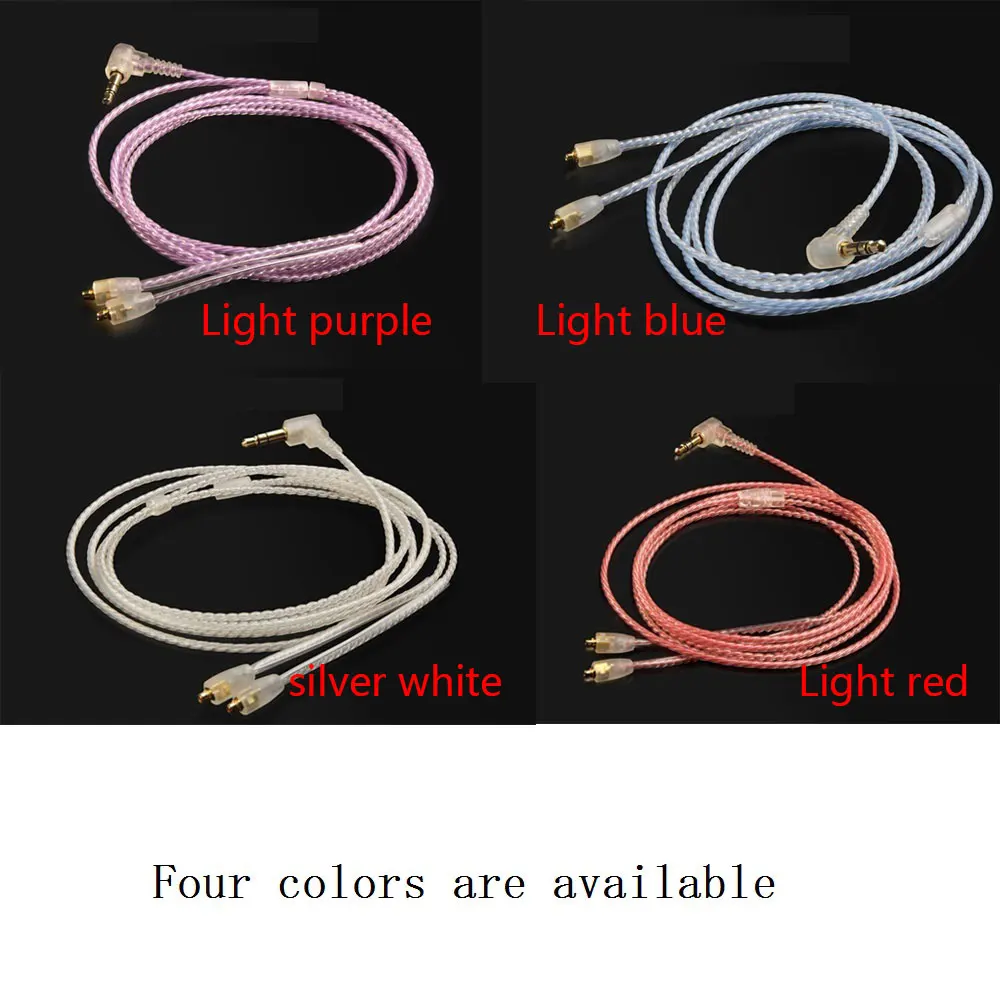 Hand-made OCC Audio Cable For Final E5000 E4000 A8000 B1 B2 B3 MAKE1 2 3 Creative AURVANA TRIO headphone