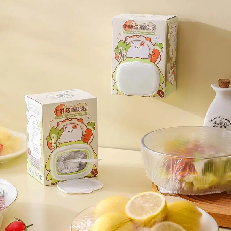

Bowl Covers Elastic Cling Film For Dish Leftover Dustproof Wrap For Bread Proofing Vegetable Fruit Stretch Plate Cling Film