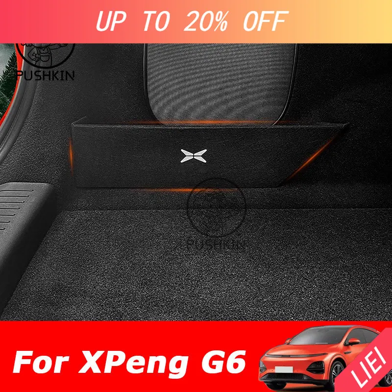 LIEI For XPeng G6 2026 2025 2024 Rear Spare Compartment Partition Rear Trunk Storage Box Extreme Interior Modification Accessori