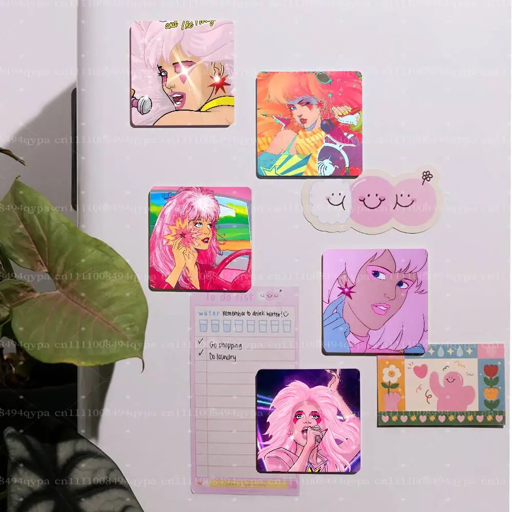 Jem And The Holograms Decorative Square Magnetic Fridge Sticker, Custom Print Fridge Magnet, Home Decor Holiday Gift