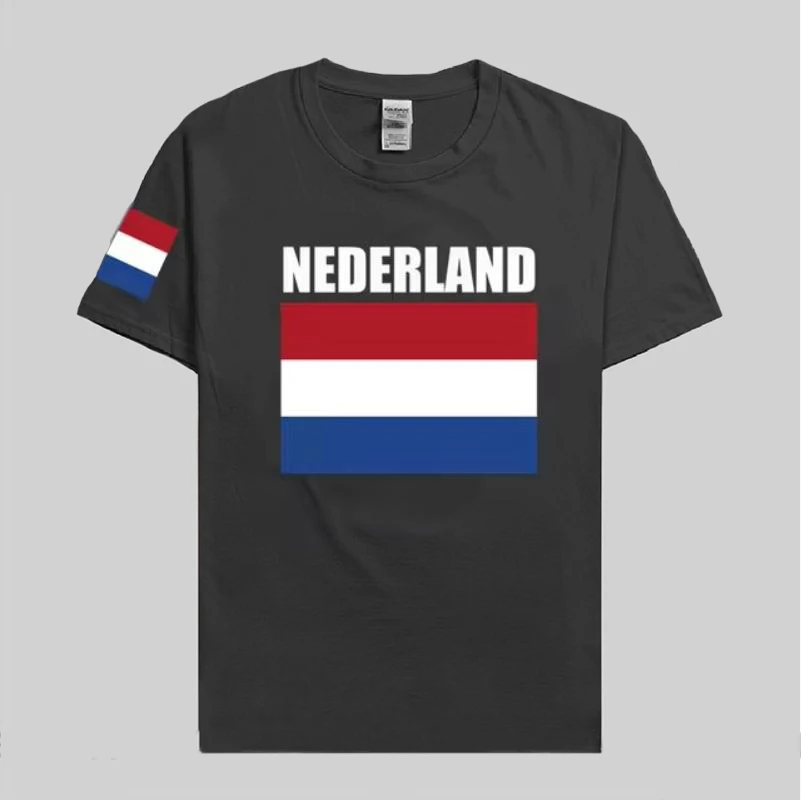 Netherlands Low Countries t shirt man jerseys 2021 t-shirt 100% cotton Dutch nation team sporting meeting fans fitness Holland