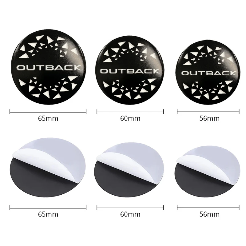 56/60/65mm Car Wheel Hub Center Stickers for Subaru OUTBACK Logo FORESTER ASCENT IMPREZA LEGACY LEVORG BRZ STI TRIBECA WRX XV