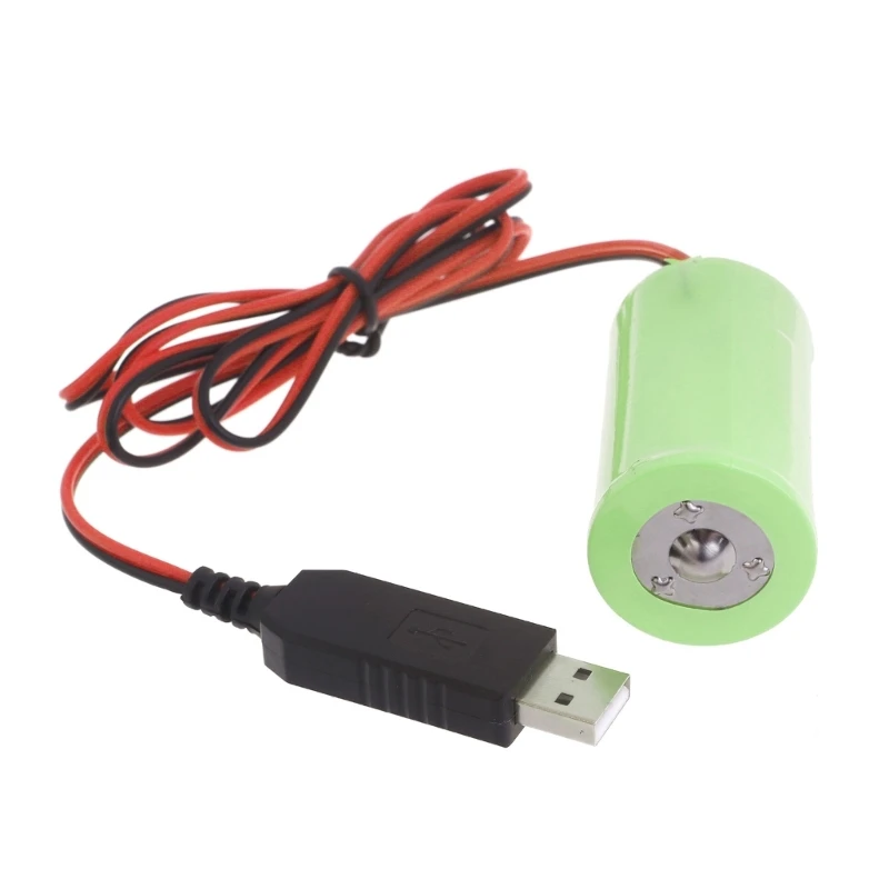 Universale USB 5V 2A a 1.5 v1a LR20 D cavo di alimentazione a batteria fittizio linea di eliminatori di batterie per torce a Gas giocattolo