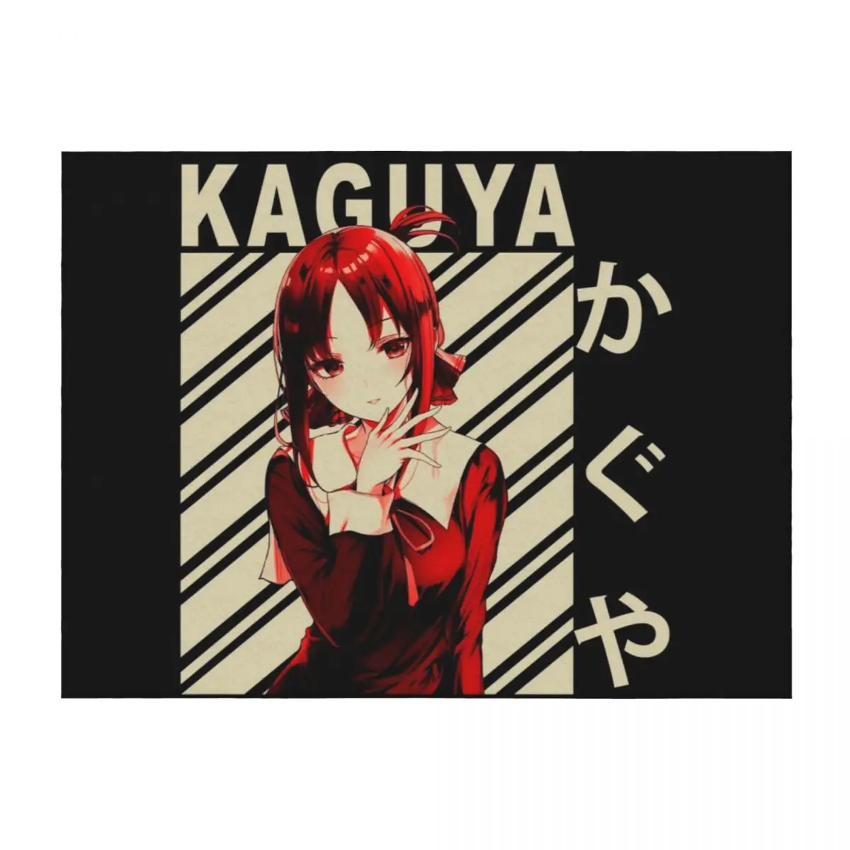 

kaguya shinomiya - Vintage Art Throw Blanket Plaid on the sofa Warm halloween Luxury Designer Blankets