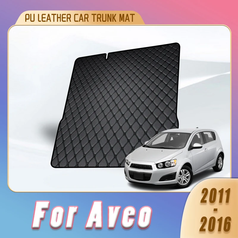 سيارة جذع السجاد حصيرة لشروليه أفيو 2011 2012 2013 2014 2015 2016 غطاء اكسسوارات السيارات الداخلية استبدال السيارات