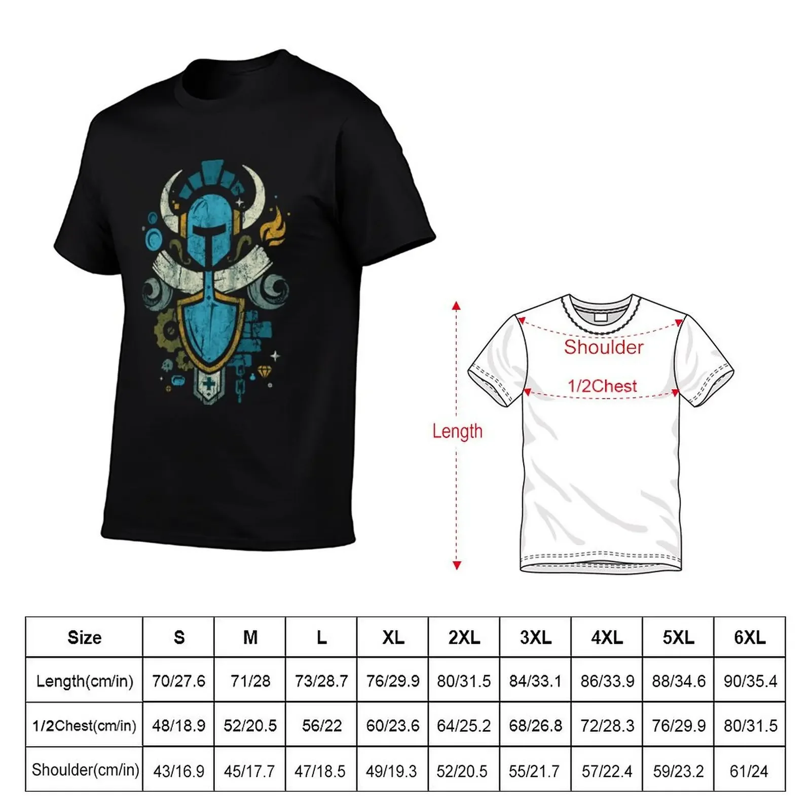 Shovel Knight Shovelry Emblem Crest T-Shirt plus size tops tops tees t shirts for men graphic